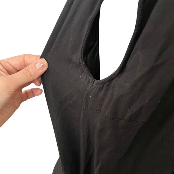 Studio B3 IT 40 / 42 Romper One Piece Black Thin Sleeveless Vneck Pockets - Picture 7 of 15